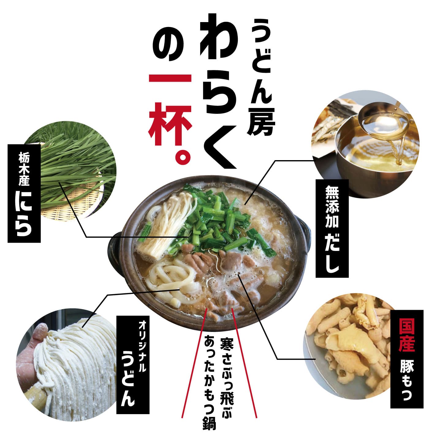 うどん房わらく